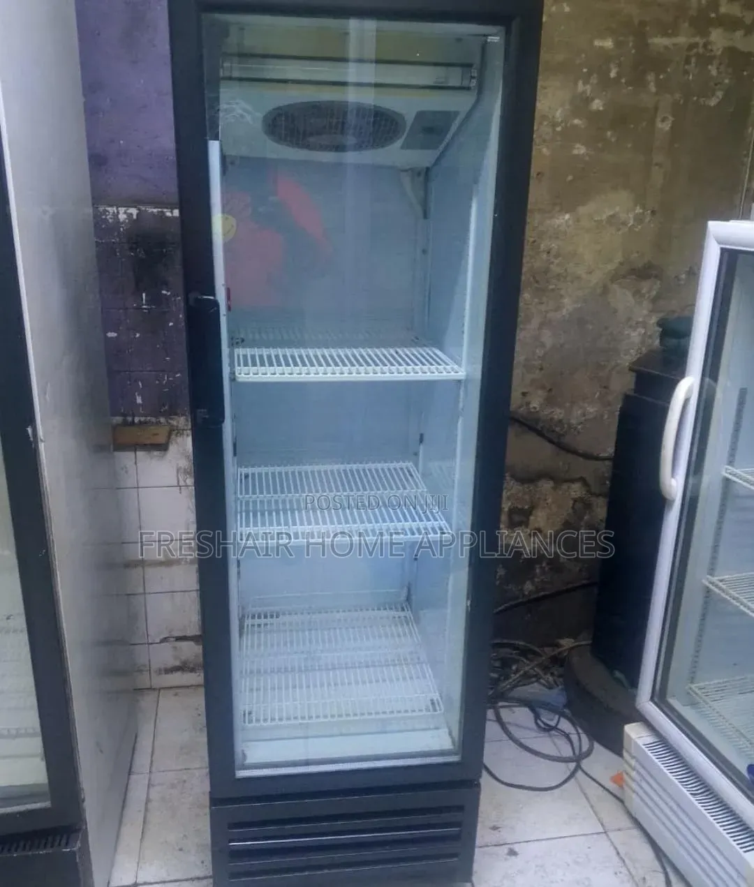 3 Trays Black Chiller Fridge