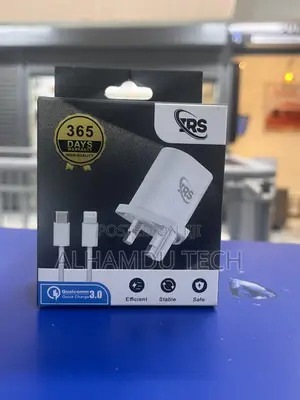 Irs Fast Chargerkit Featuring a White Uk 3-Pin Plug Wall Adapter.
