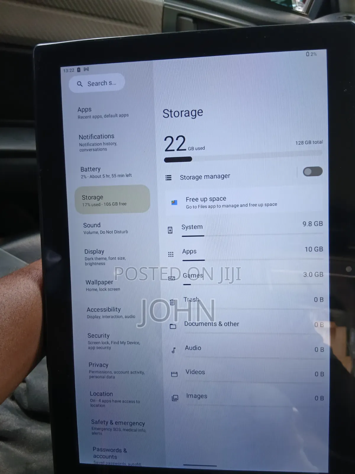 Tablet 128 GB Black