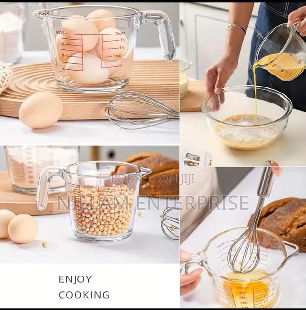 1000ml Glass Measuring Cup With Scale and Handle* - thumbnail 6