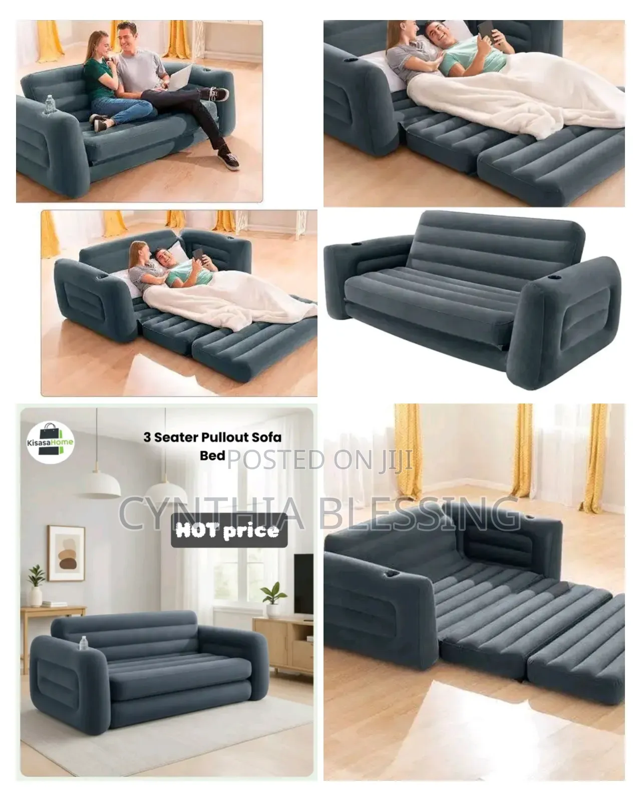 3 Seater Pull Out Sofabed