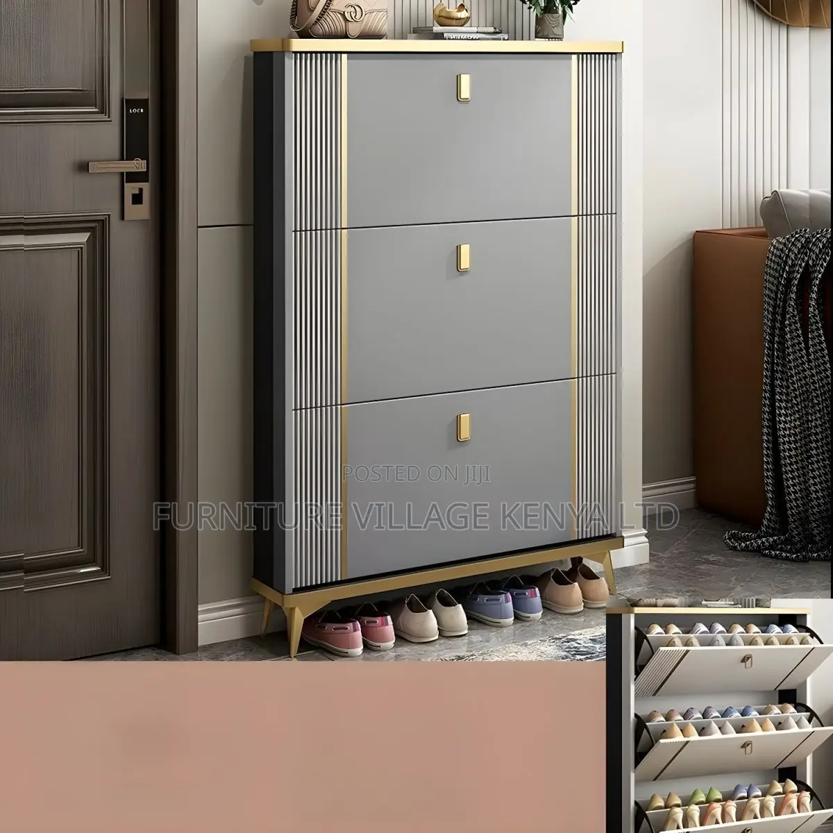 Home Decor ; Modern Shoe Storage Cabinet