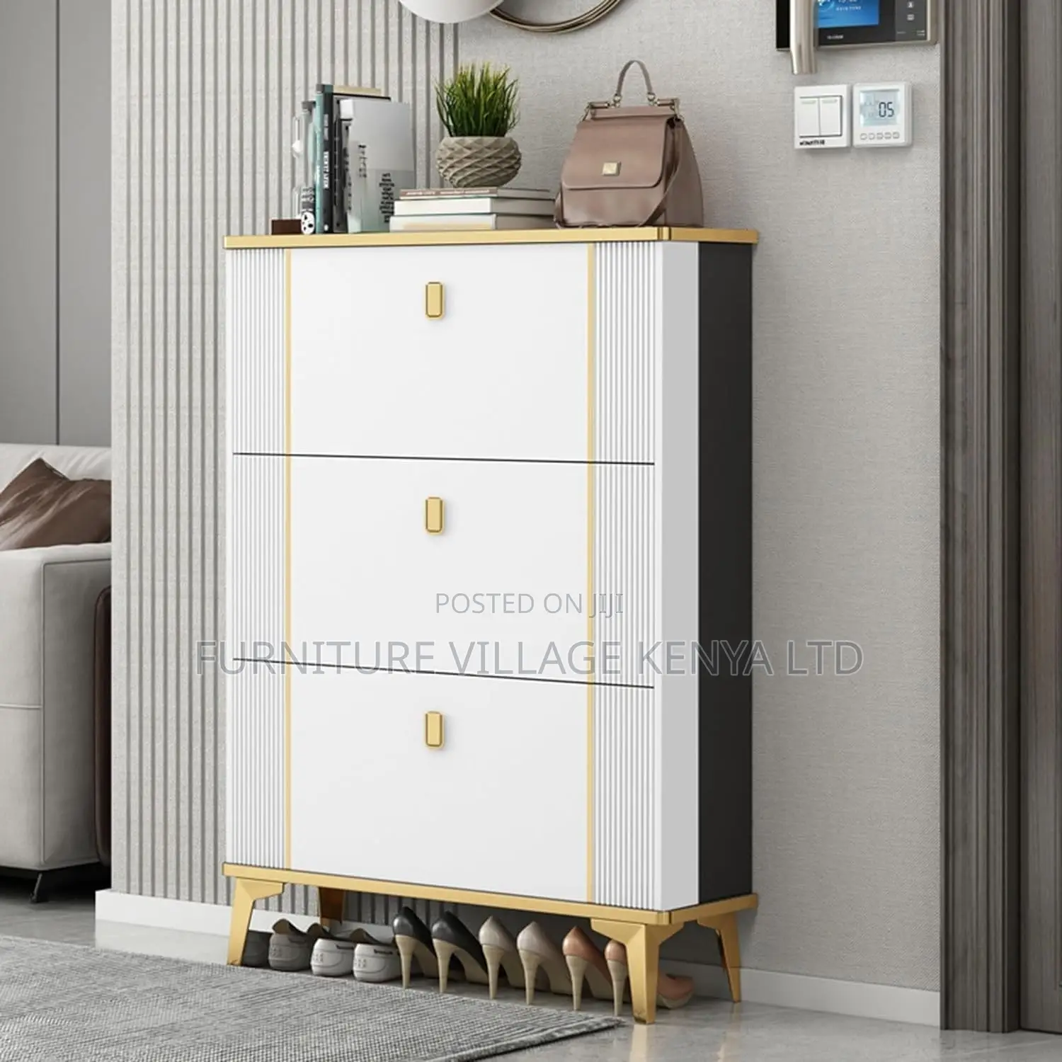 Home Decor ; Modern Shoe Storage Cabinet