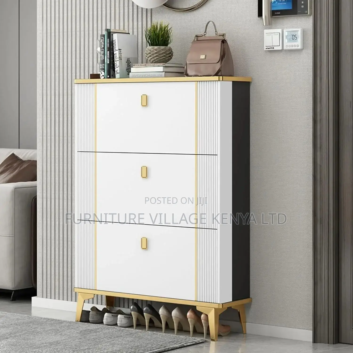 Home Decor ; Modern Shoe Storage Cabinet