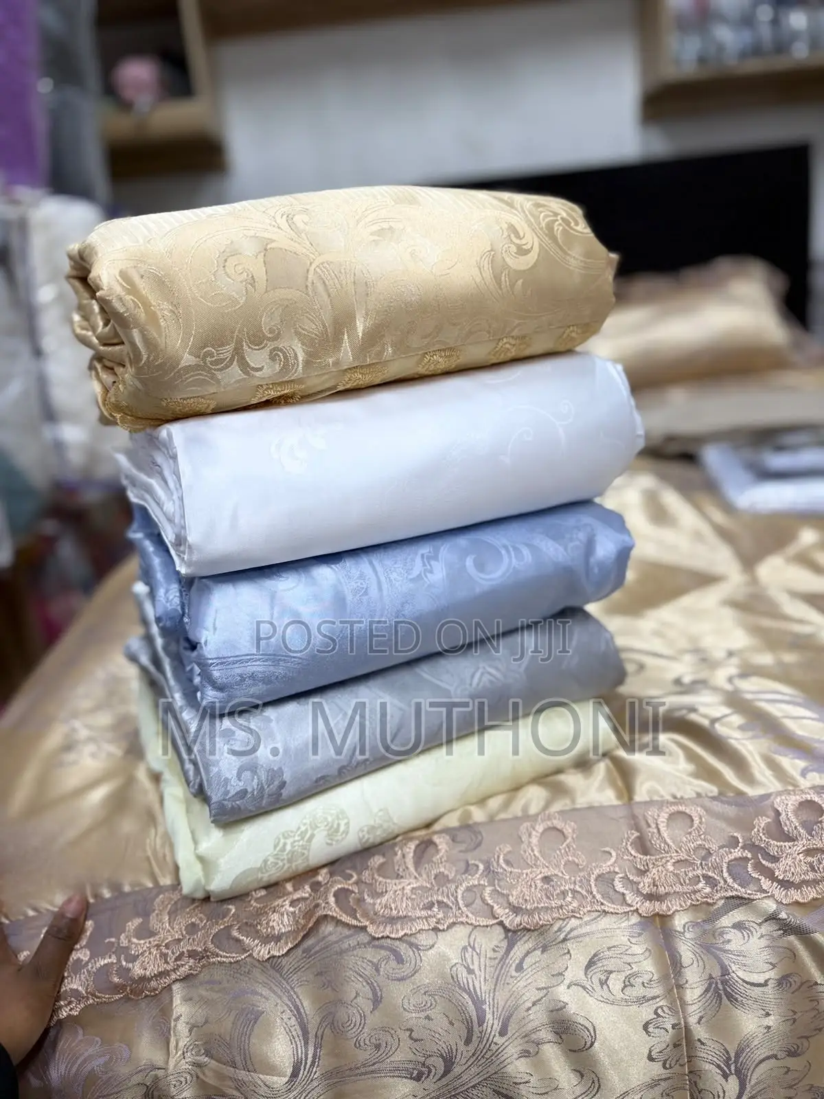 6*7 Vintage Style Duvet Cover Sets (4 PCS Set )