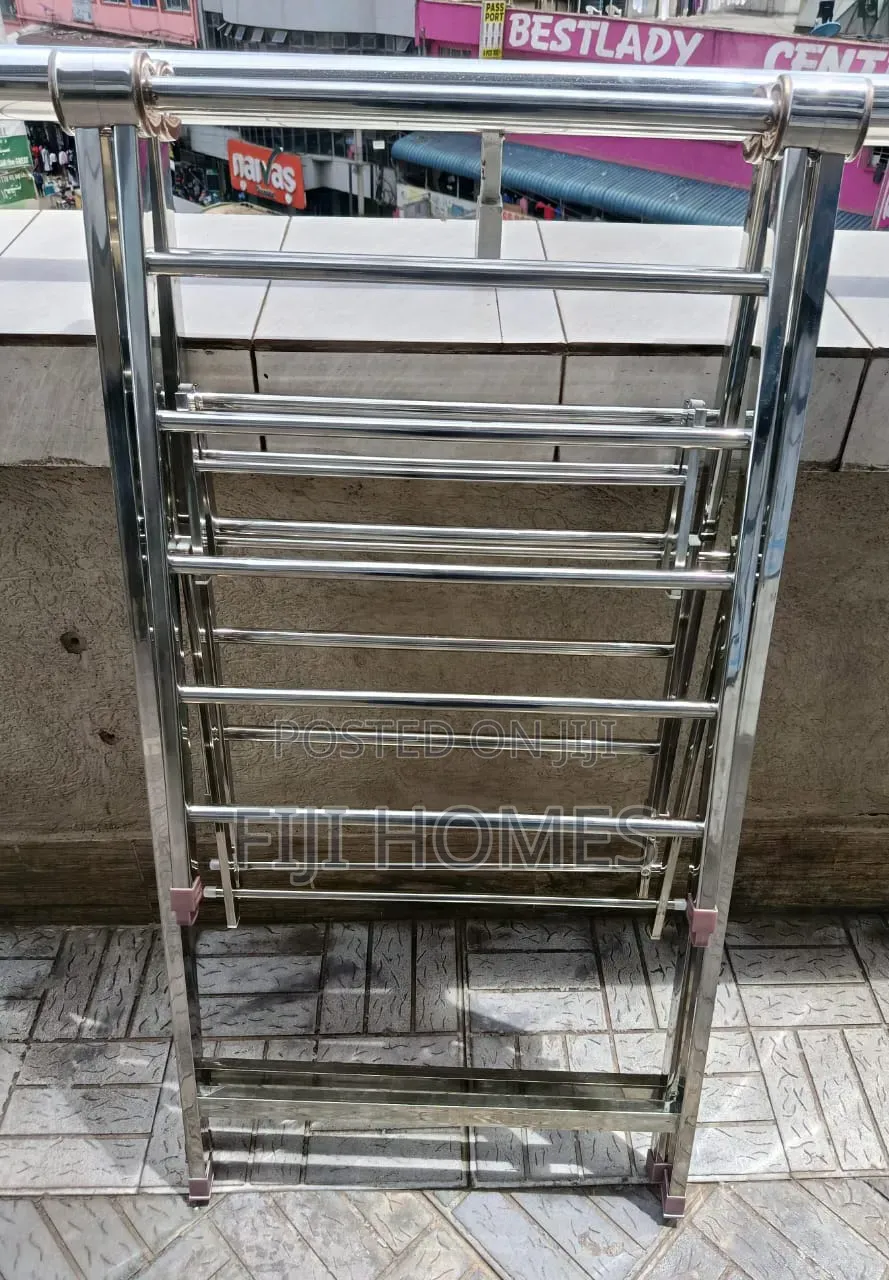Metallic Foldable Laundry Drying Rack | Indoor Outdoor