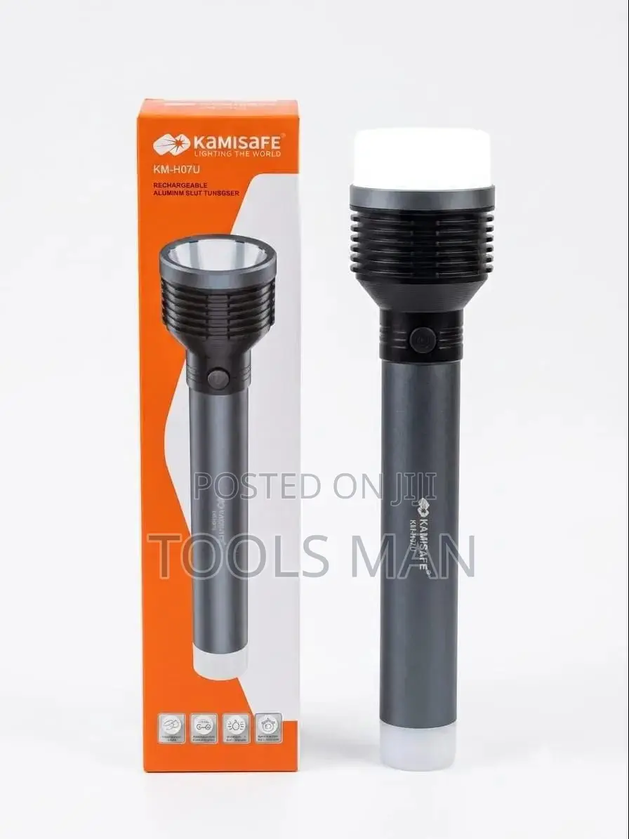 Kamisafe Km-H07u Rechargeable Aluminum Led Flashlight Torch.