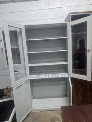 2 Door Half Glass Cabinet