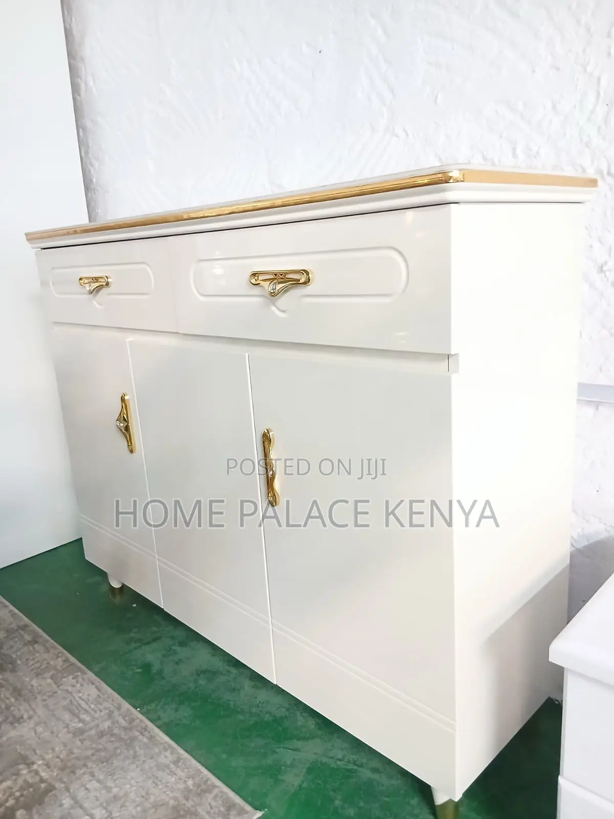 Storage Cabinet: Multipurpose Sideboard Cabinet With Gold Accessories