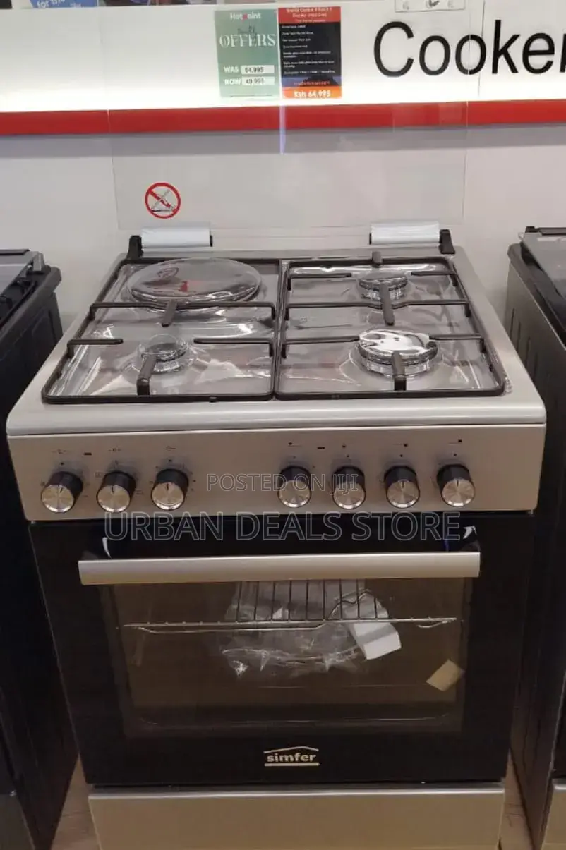 60×60 Von Simfer 3+1 Standing Cooker