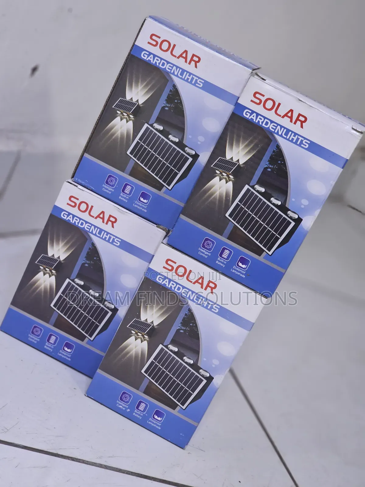 Solar Garden Lights Up and Down Beam Decorative Outdoor Wall Light T