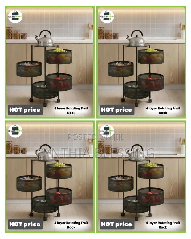 4 Layer Rotating Fruit Rack - thumbnail 2