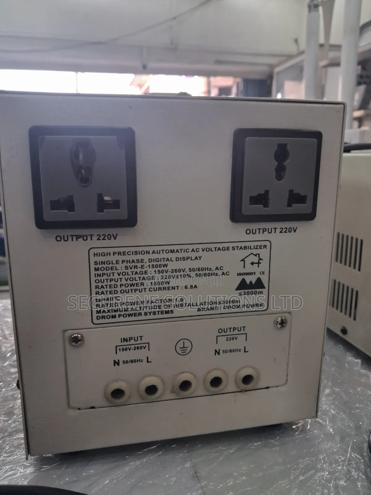 Automatic Voltage Stabilizer Single Phase 1500watts SVR