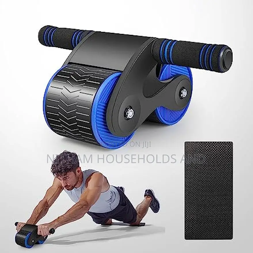 Ab Roller Coaster Wheel Automatic Rebound Bellyfitness Double-Wheeled