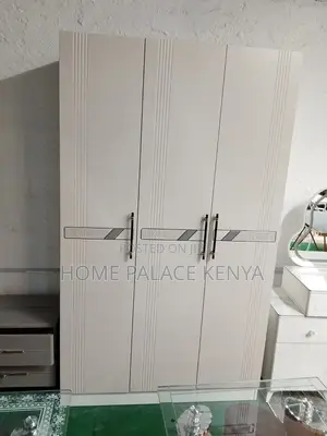 Bedroom Cabinet: Free Standing Rails and Shelves Storage Cabinet