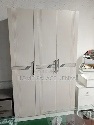 Bedroom Cabinet: Free Standing Rails and Shelves Storage Cabinet
