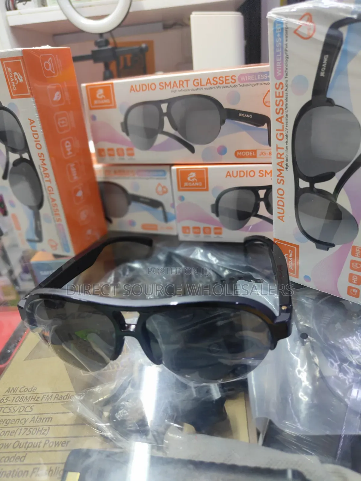 Wireless Audio Smart Glasses Jeqang Jg-808 - Hd Sound Waterproof