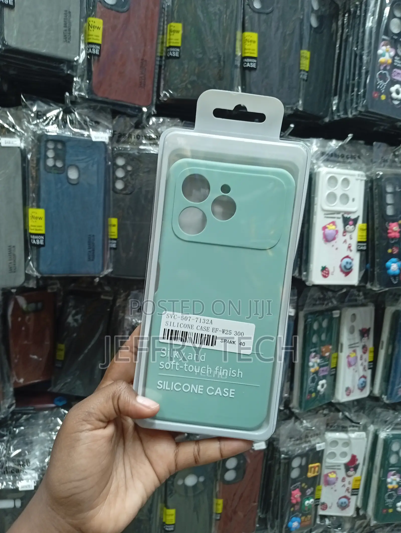 Mint Green Matte Silicone Protective Case