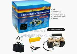 Portable Air Double Cylinder Compressor -Heavy Duty
