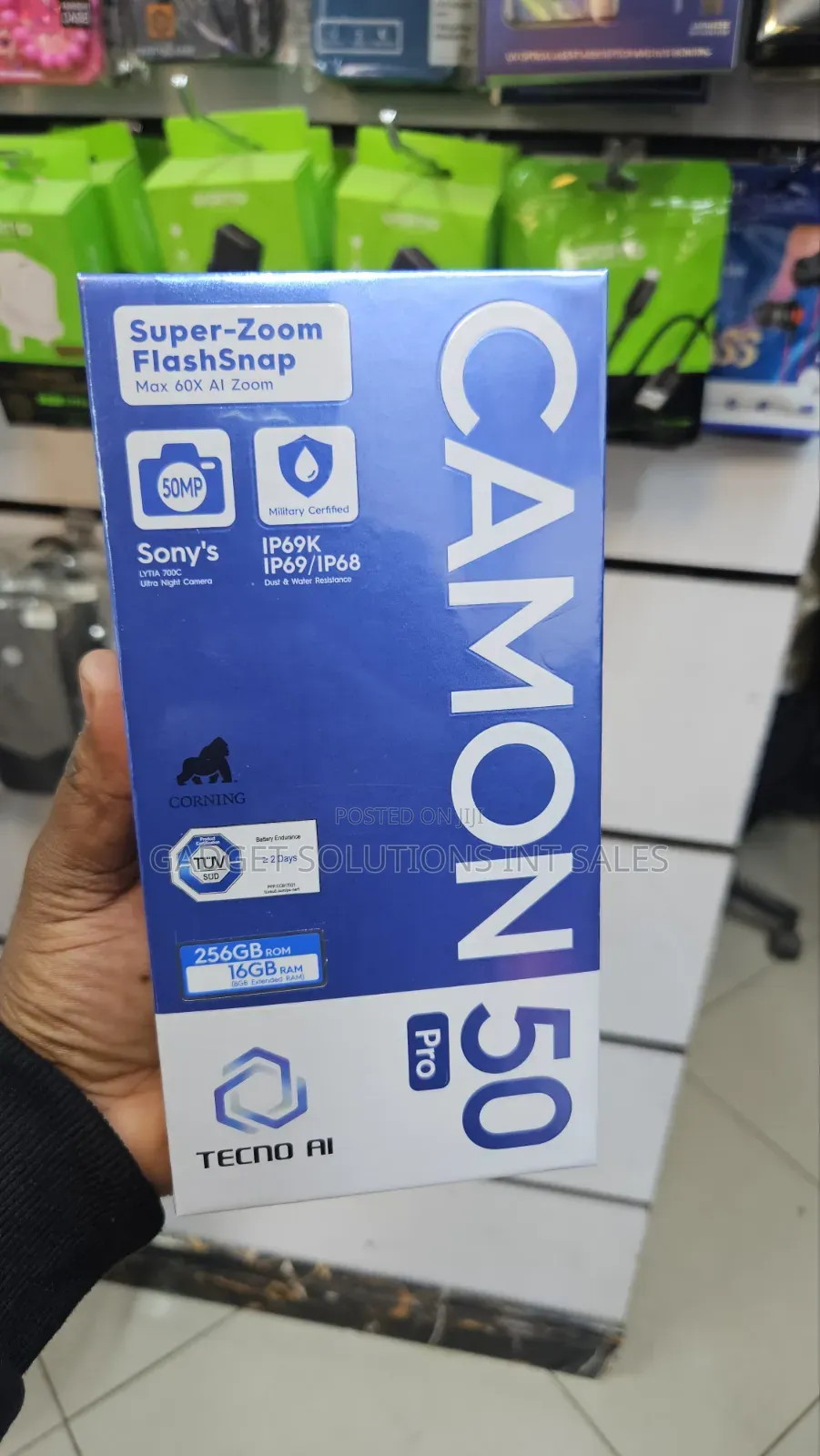 New Tecno Camon 50 Pro 256 GB Black