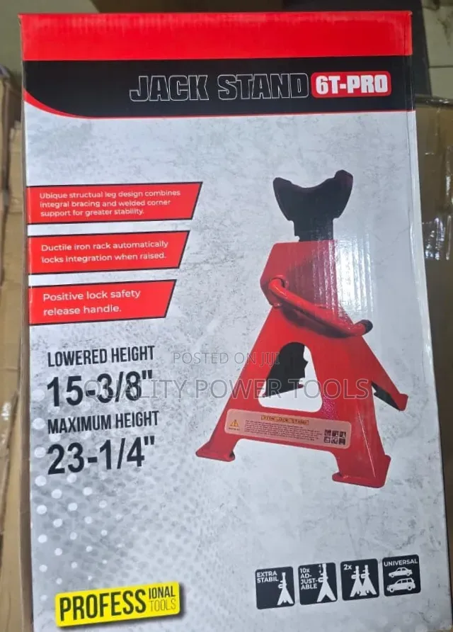 Professional Tools 6-Ton Jack Stand (6t-Pro)