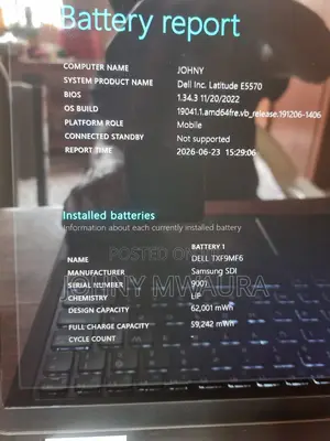Laptop Dell Latitude 15 E5570 16GB Intel Core i5 SSD 512GB