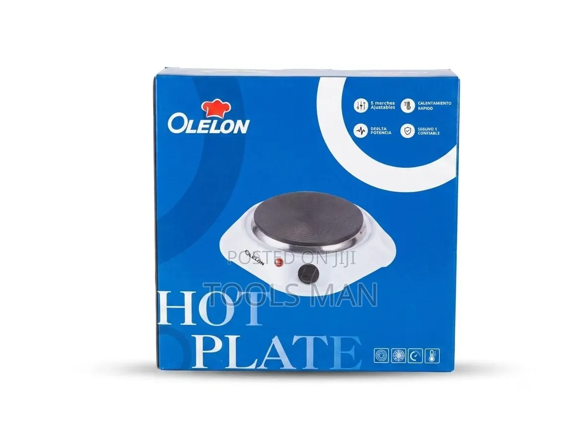 Olelon Single Electric Hot Plate - 5 Speed Adjustable Cooker.