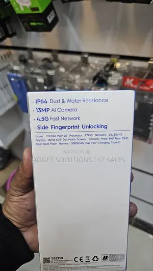New Tecno Pop 20 64 GB Black