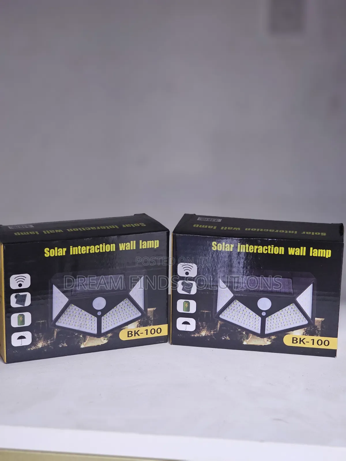 2pcs 100 Led Outdoor Waterproof Solar Security Lamp