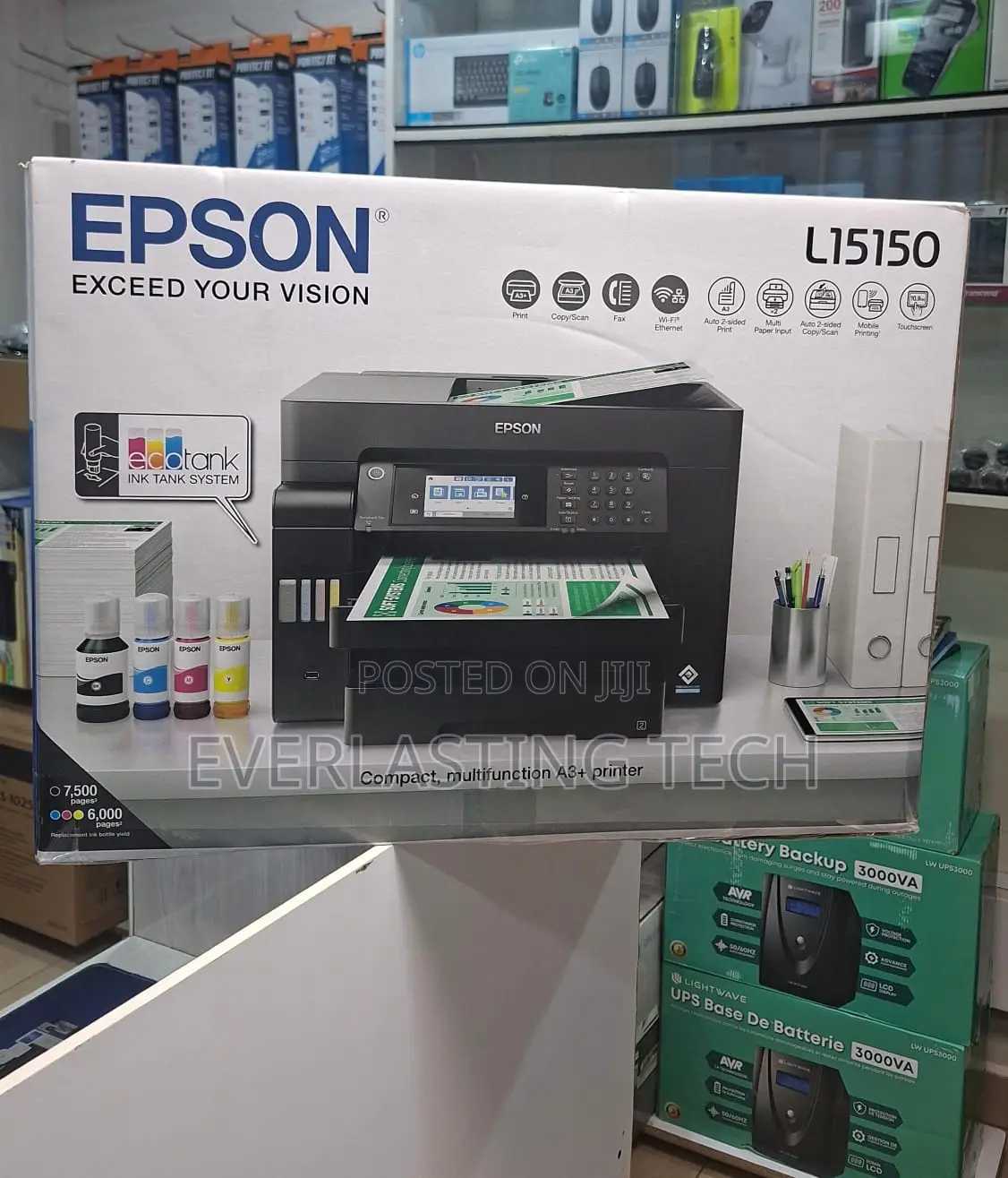 Epson Ecotank L15150 A3 Wi-Fi Duplex All-in-One Ink Tank Printer