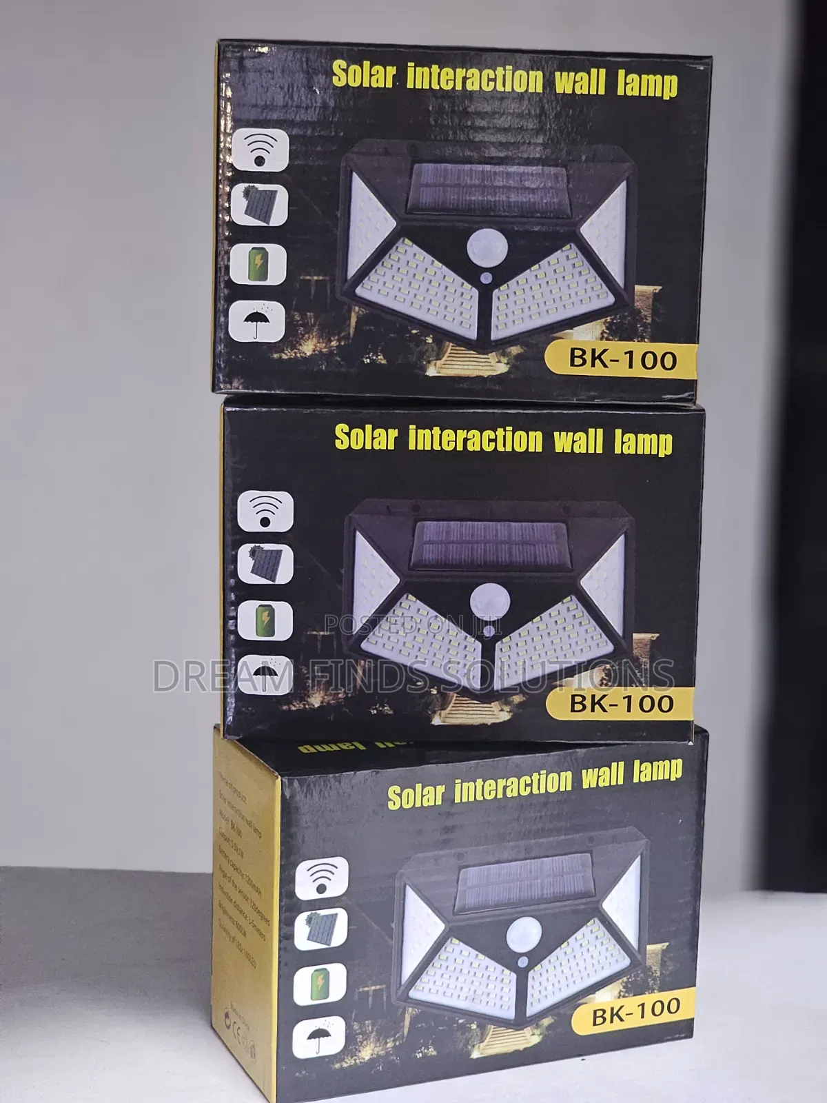 Weatherproof Outdoor Solar Wall Lamp – Automated Home Night Security