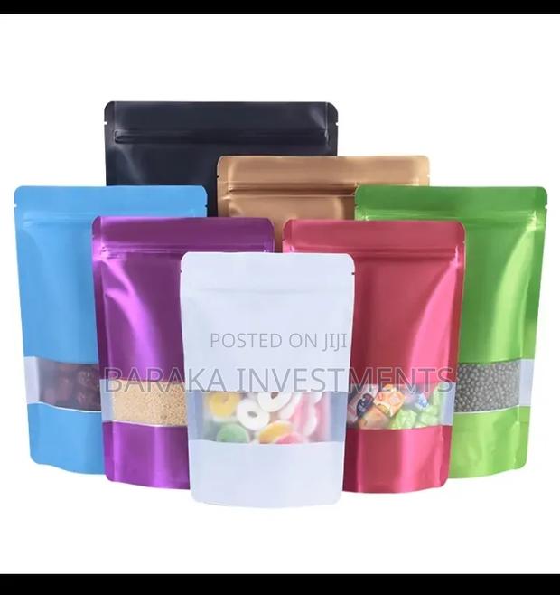 Plastic Heat Sealable Aluminum Foil Standup Pouch Bags