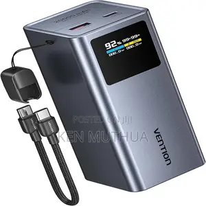 Vention 20000mah Phone Laptop Power Bank 100w-grey