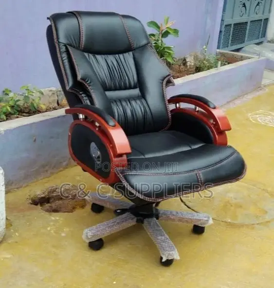 Office Leather Reclining Manager's Seat