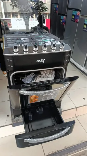 Gnix Black – 60×60 Premium Cooker 3 Gas + 1 Rapid Hotplate