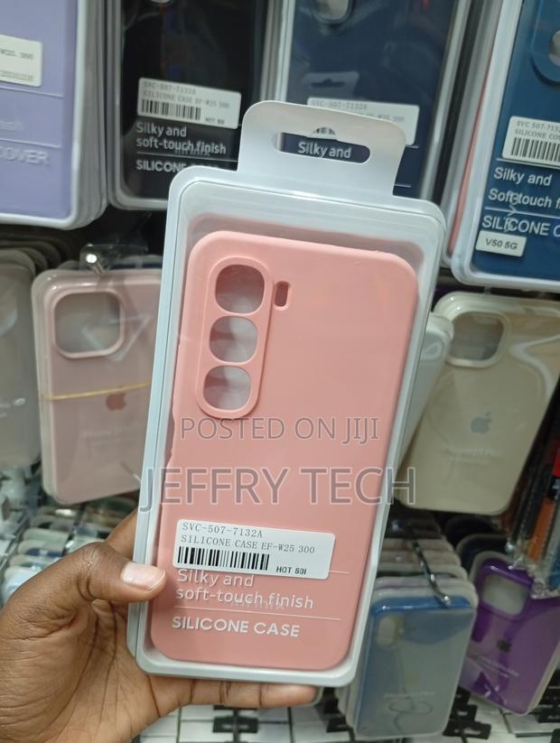 Pink Silicone Phone Case Tailored for the Infinix Hot 60i