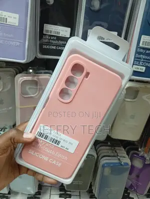 Pink Silicone Phone Case Tailored for the Infinix Hot 60i
