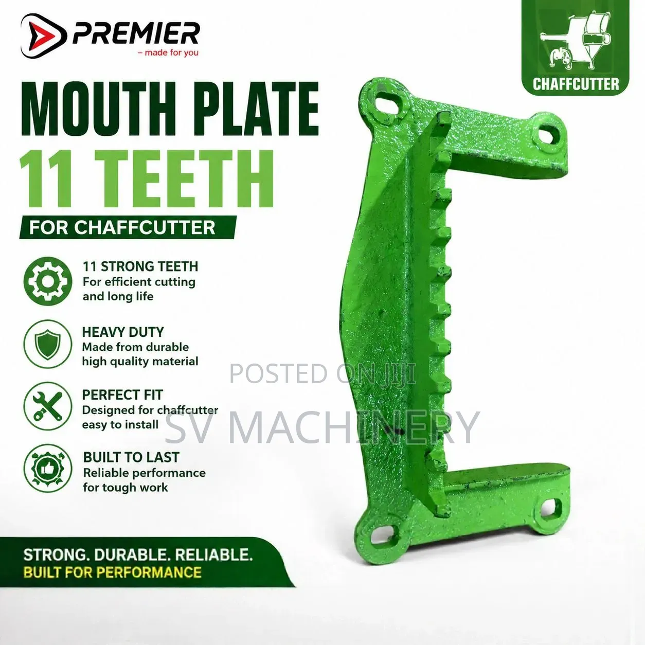 Heavy Duty Chaff Cutter Mouth Plate 11 Teath