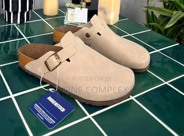 Original Birkenstock Boston Clogs Suede Green Brown Navy Blue