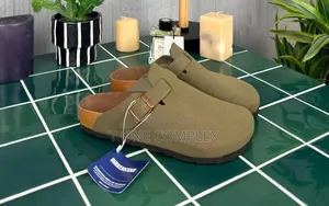 Original Birkenstock Boston Clogs Suede Green Brown Navy Blue