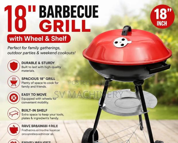 Heavy Duty 18" Barbecue Grill - main view
