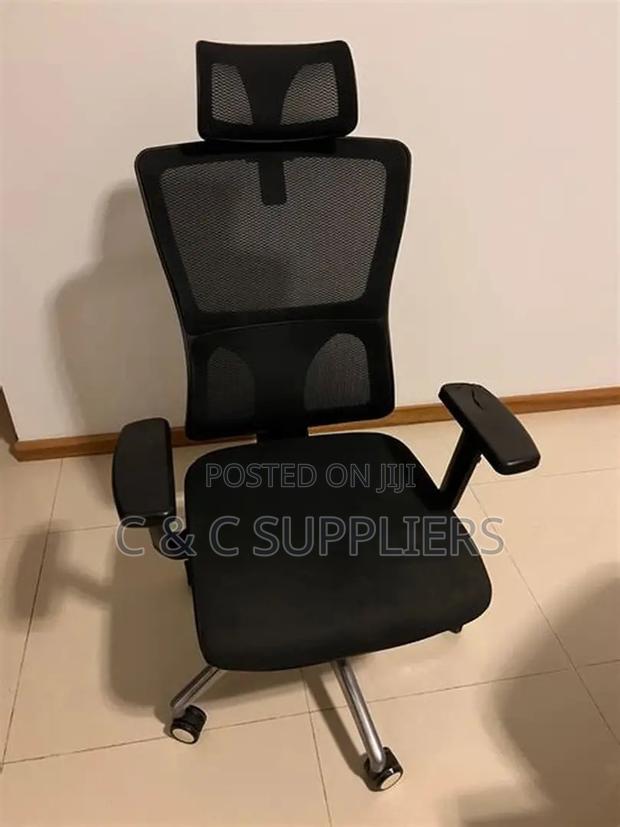 Reclinable Orthopedic Mesh Chair. - main view
