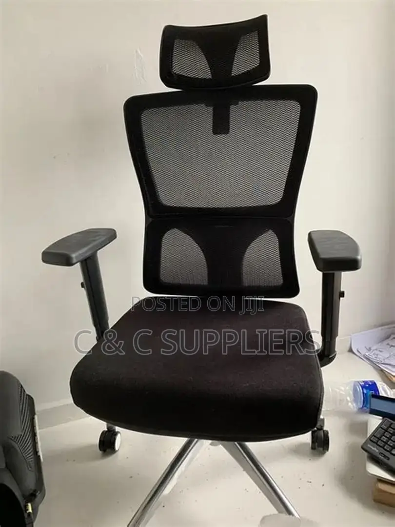 Reclinable Orthopedic Mesh Chair.