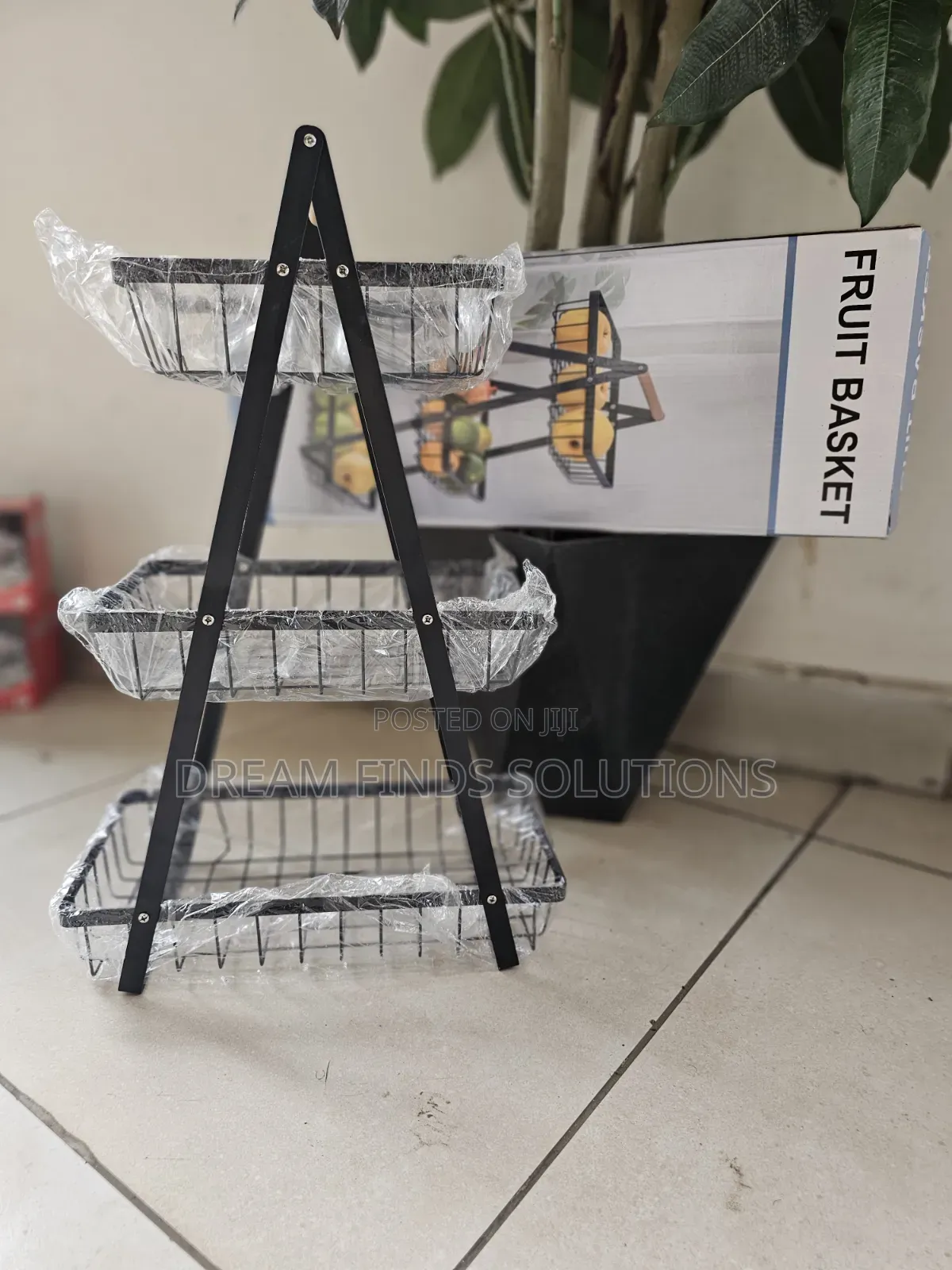 3-Tier Modern Wire Fruit Basket Kitchen Organizer