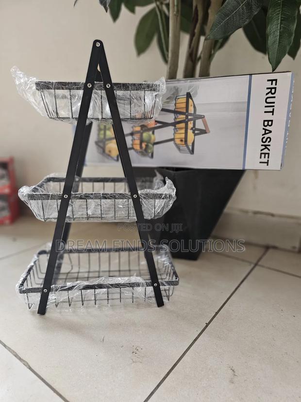 3-Tier Modern Wire Fruit Basket Kitchen Organizer