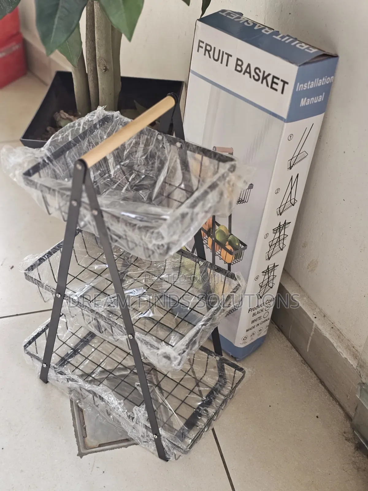 Space-saving 3-tier Countertop Fruit Storage Stand
