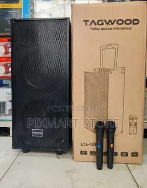 Tagwood LTS-10b Portable Bluetooth Party Speaker and a Pair of Mic