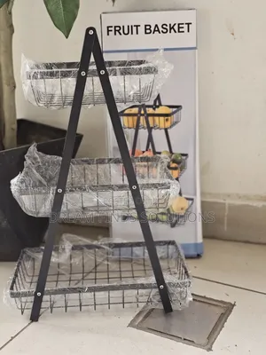 Detachable 3-Tier Wire Fruit Storage Stand