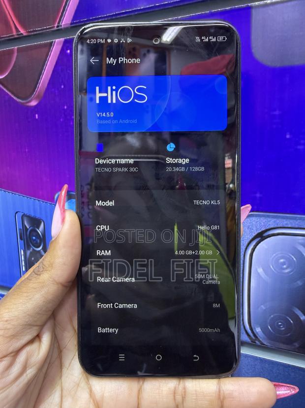 Tecno Spark 30C 128 GB Black - thumbnail 3