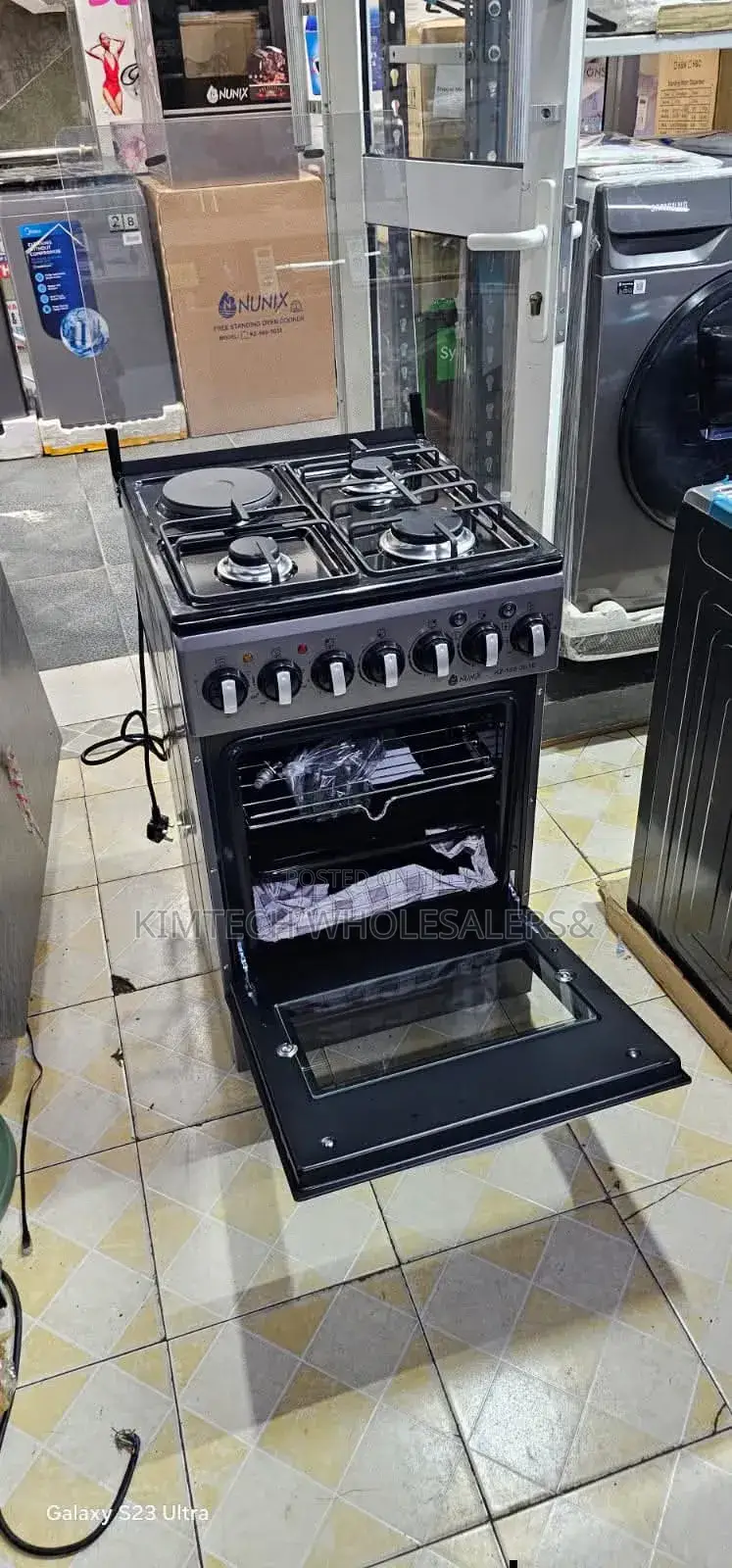 Nunix 3+1 With Gas Oven Standing Cooker